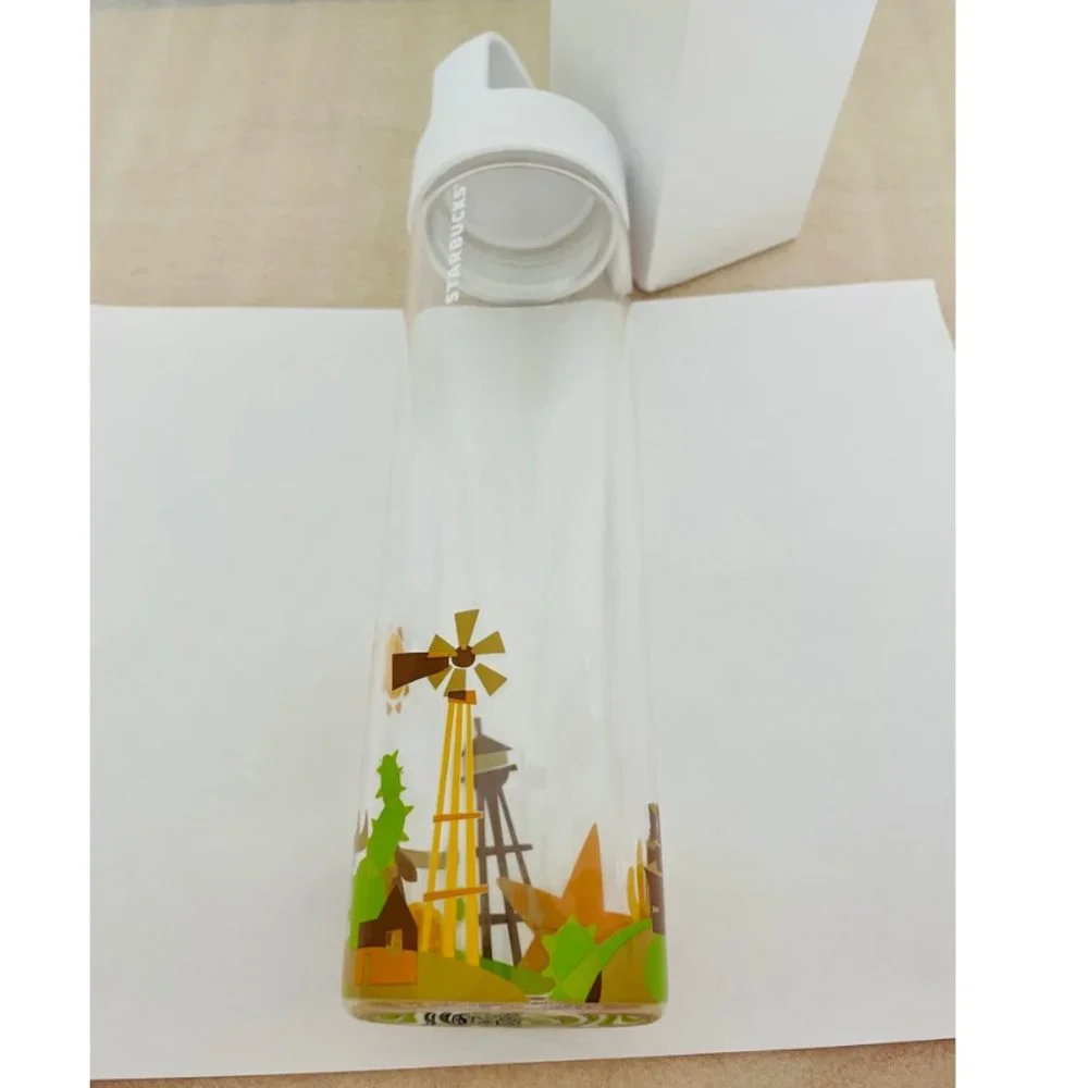 🌟 Starbucks 🌟 'You Are Here' Glass Water Bottle Collection 2015, 'TEXAS'